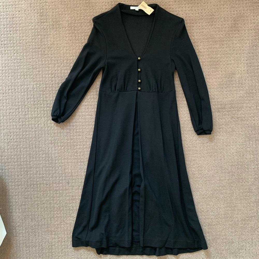 URS and j XS black dress